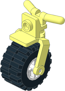 ~Bike  3 Wheel Motorcycle Forks with White Wheel (Complete)