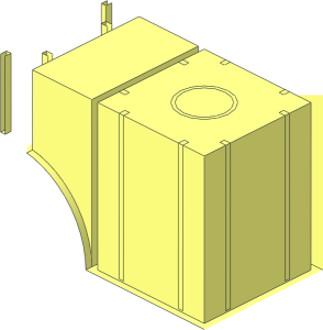 ~Duplo Arch  2 x  8 x  2 without Front Face - Half