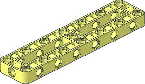 ~Technic Beam 13 x  3 with Two Open Areas  5 x  1 (Obsolete)