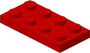 ~_Plate  2 x  4 Red (Obsolete)