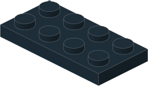 ~_Plate  2 x  4 Black (Obsolete)