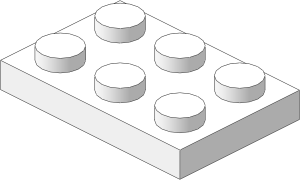 ~_Plate  2 x  3 White (Obsolete)