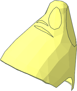 ~Minifig Hair with Two Wide Braids with Elf Ears and Pointed Hat - Patternable Area