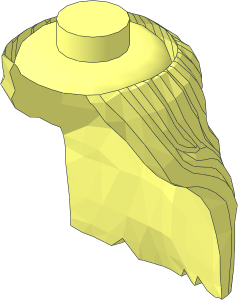 ~Minifig Hair Long and Straight, Hat with Tassel - Hair