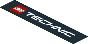 Sticker  0.8 x  3.9 with "TECHNIC" Logo