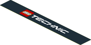 Sticker  0.8 x  5.9 with "TECHNIC" Logo on Black Background