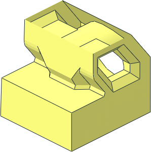 ~Minifig Leg Right Mechanic Prosthetic - Lower Leg