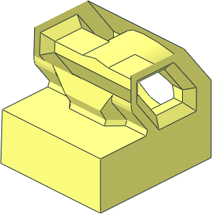 ~Minifig Leg Right Mechanic Prosthetic - Lower Leg without Patternable Surfaces