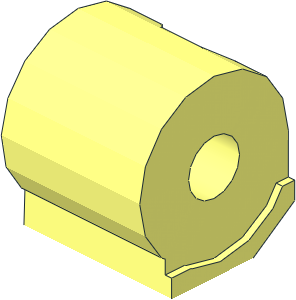 ~Minifig Leg Right Mechanic Prosthetic - Thigh