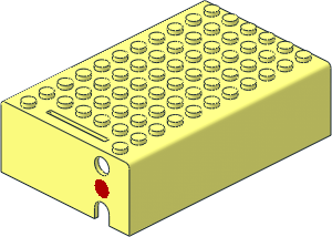 ~Electric  4.5V Battery Box  7 x 11 x  3 Type 2 Lid with Red Dot Pattern