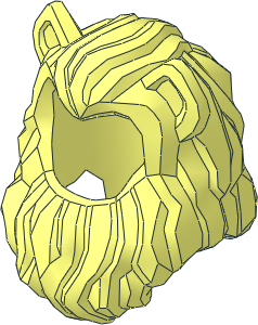 Minifig Hair Lion's Mane Minifig Hair Lion's Mane