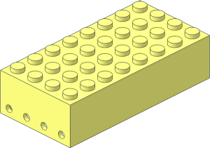 ~Electric Train 4.5V Whistle Control Block  4 x  8 x  2 Top - Common