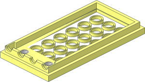 ~Electric Train 4.5V Whistle Control Block  4 x  8 x  2 Base - Common