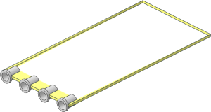 ~Electric Train 4.5V Whistle Control Block  4 x  8 x  2 Circuit Plate - Common