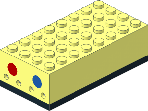 Electric Train 4.5V Whistle Control Block  4 x  8 x  2 Forward/Stop