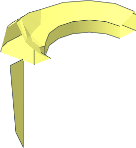 ~Minifig Beard with Long Spiral Double Neck Half