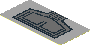 Sticker 0.8 x 1.7 with Dark Bluish Grey Panel with Black Lines Sticker 0.8 x 1.7 with Dark Bluish Grey Panel with Black Lines