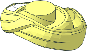 ~Minifig Headdress Bandana on Bald Scalp - without Patternable Areas ~Minifig Headdress Bandana on Bald Scalp - without Patternable Areas