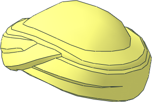 Minifig Headdress Bandana on Bald Scalp