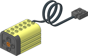 Electric Power Functions Functions E-Motor with Black Coiled Cable