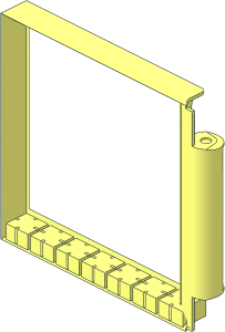 ~Duplo Building Wall  1 x  8 x  6 Hinge on Right - Frame