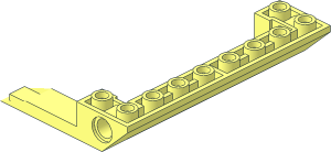 ~Slope Brick 45  6 x  8 Double Inverted with  4 x  6 Cutout - Half