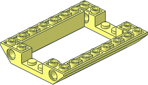 Slope Brick 45 6 x 8 Double Inverted with 4 x 6 Cutout Slope Brick 45 6 x 8 Double Inverted with 4 x 6 Cutout