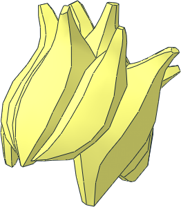 Minifig Hair Spiked Top