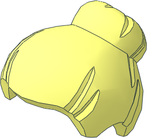 Minifig Hair with Top Knot Bun