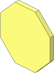Roadsign Clip-on  2 x  2 Octagonal