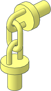 Chain  2L with Bar Attachments Hanging from Side