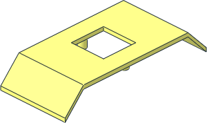 ~Glass for Window  4 x 10 x  2 Slope Double