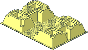 Baseplate 32 x 48 Raised with Corner Pits Baseplate 32 x 48 Raised with Corner Pits