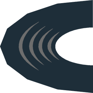 ~Sticker  1.9 x  1.9 Round Vinyl Record Half