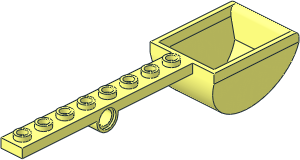 Plate  1 x  8 with Hole and Bucket