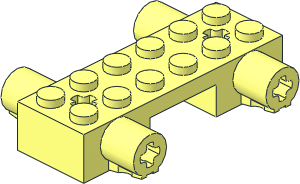 Car Base  2 x  6 with Protruding Axle Holes