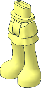 Figure Friends Hips and Legs with Layered Skirt