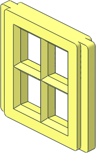 Mursten Window Pane 1 x 2 x 2 Mursten Window Pane 1 x 2 x 2