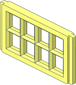 Mursten Window Pane 1 x 4 x 2 Mursten Window Pane 1 x 4 x 2