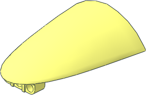 Technic Windscreen  9 x  7 x  2 Motorcycle with Beam  3L