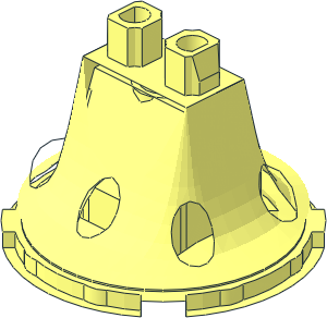 ~Minifig Lower Body with  4 x  4 Round Robe without Patternable Surfaces