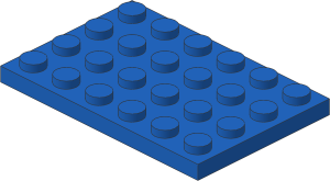 ~_Plate  4 x  6 Blue (Obsolete)