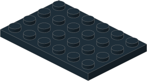 ~_Plate  4 x  6 Black (Obsolete)