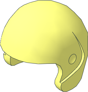 Minifig Helmet Standard with Open Chin