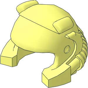 Minifig Helmet Mining Minifig Helmet Mining