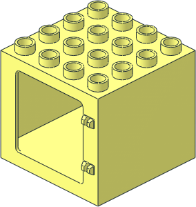 Duplo Door Frame  2 x  4 x  3 with Thick Top Rim Duplo Door Frame  2 x  4 x  3 with Thick Top Rim