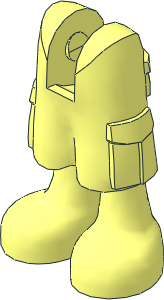 Figure Friends Legs with Cargo Pants (Thick Hinge)