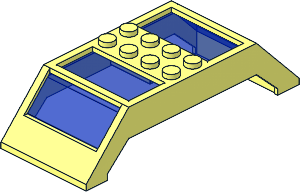 Window  4 x 10 x  2 Slope Double with Trans Dark Blue Glass