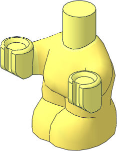 Figure Friends Baby Body with Bright Light Yellow Romper Pattern