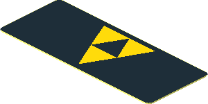 Sticker  1.9 x  0.8 with Blacktron I Logo
